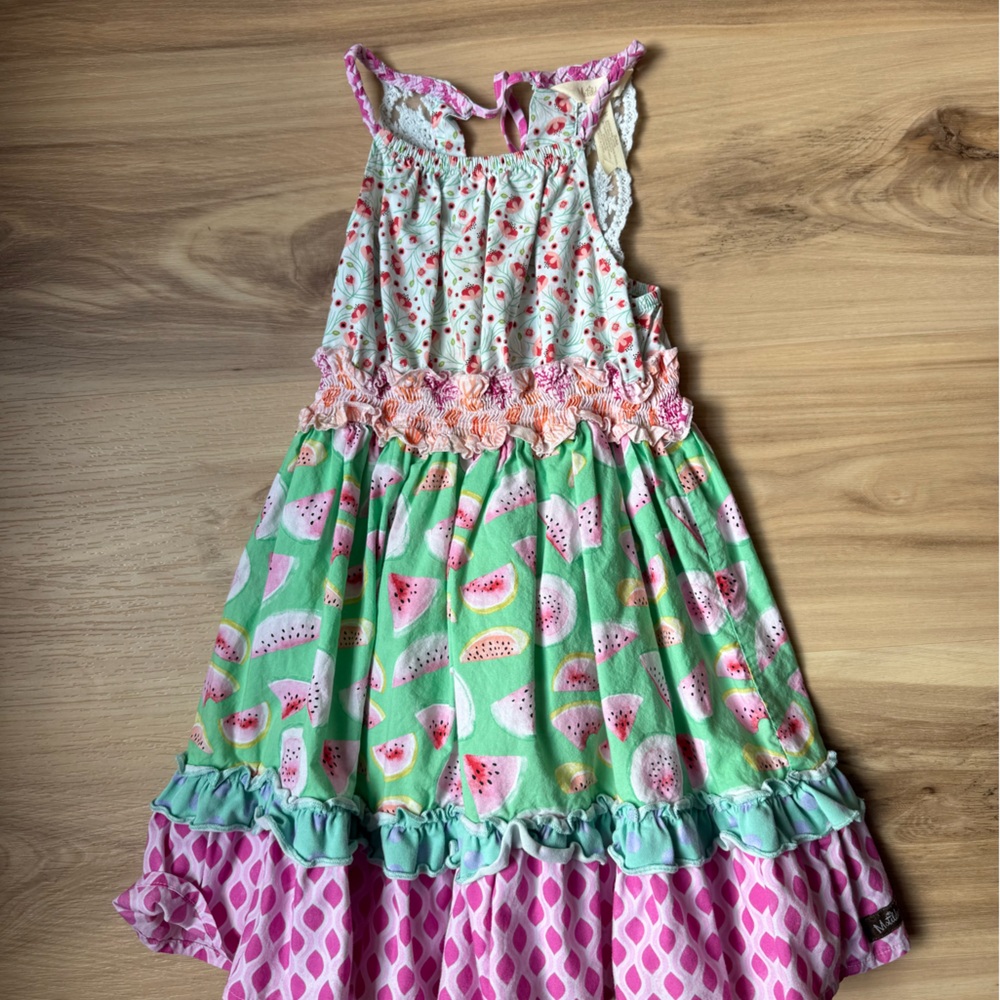 Colorful Watermelon and Strawberry Dress
